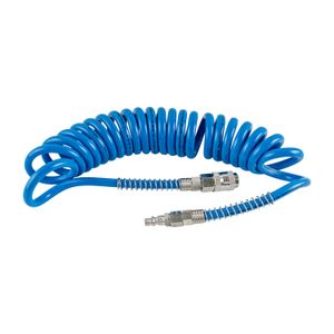 Spiral Polyp Hose Blue 6.5mmx10mmx4m With Quick Couplers Bx15pu4-6,5